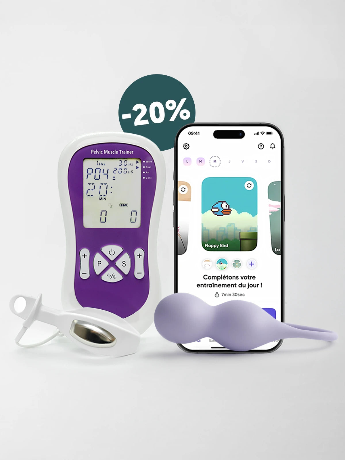 Pack Perifit Pulse | Duo de sondes électrostimulateur périnéal et biofeedback